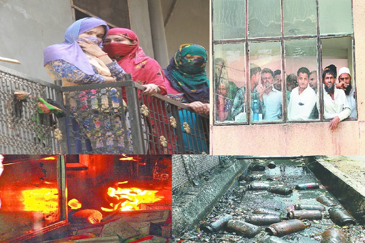 Many cylinder blast in Ghantaghar at Meerut and see photos