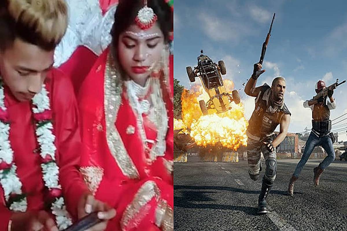 Groom plays pubg game at his wedding, video goes viral on social media