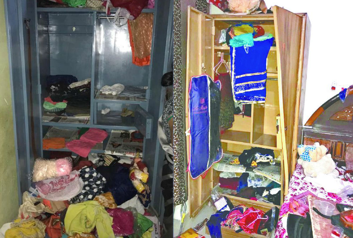 robbery in area sales manger house in agra