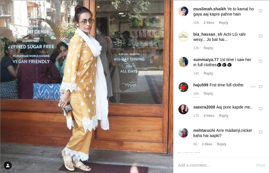 Malaika Arora trolled again this time for wearing a Suit Salwar