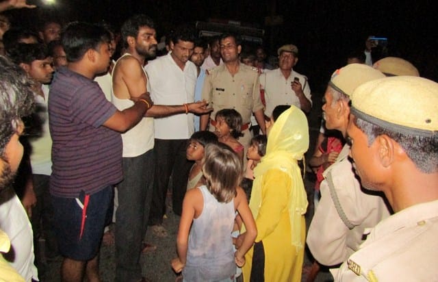 People fiercely attempting misdeeds, performed