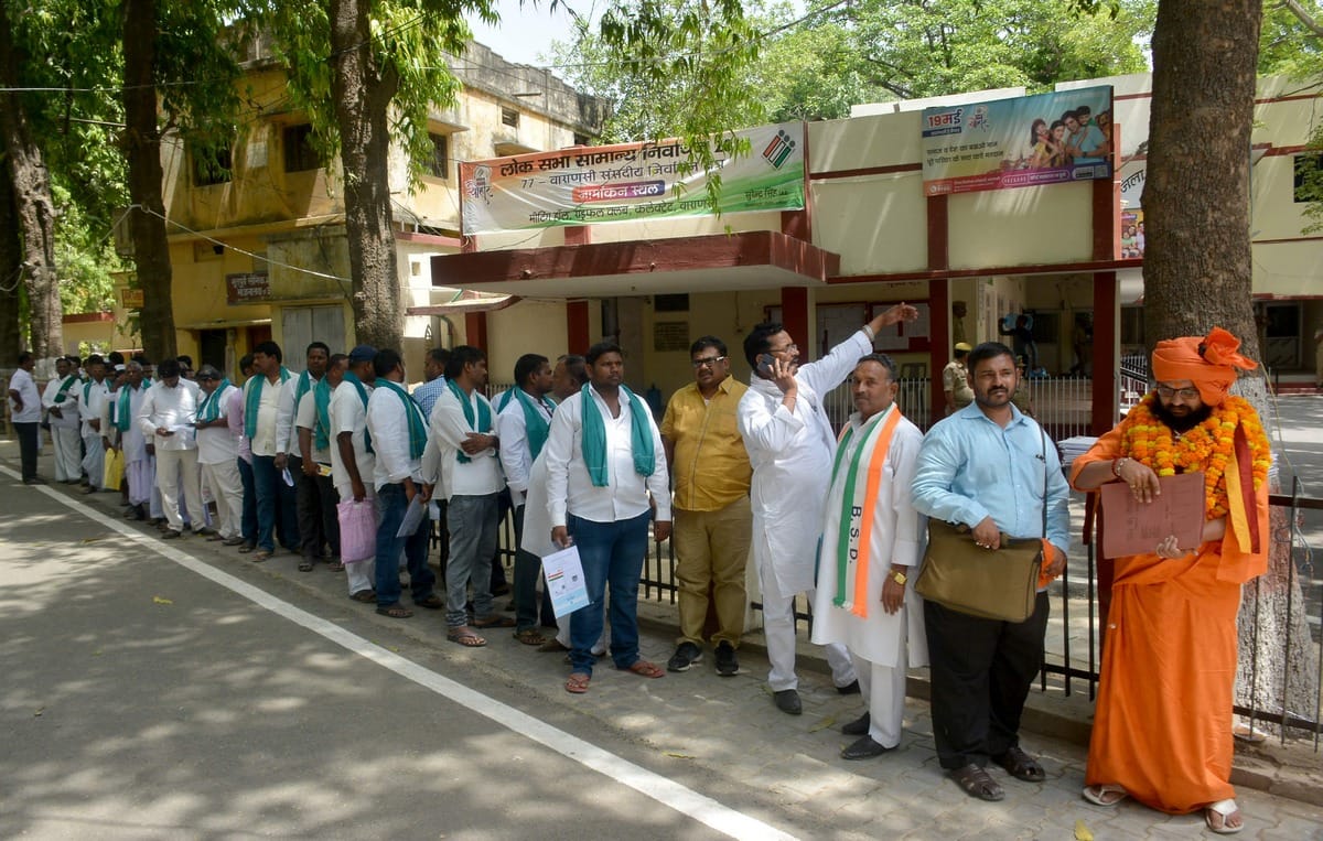 Lok sabha Election 2019 : Narendra modi varanasi less nomination than telangana