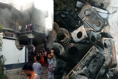 fire breaks out in a gas stove warehouse, 4 death including one innocent