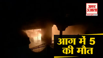 MASSIVE FIRE BROKEN IN A GAS CYLINDER GODOWN IN A RESIDENCE OF LUCKNOW