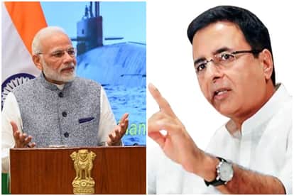 नरेंद्र मोदी-रणदीप सुरजेवाला (फाइल फोटो)