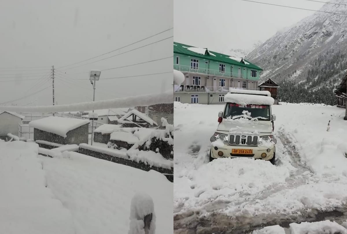 Fresh Snowfall in Rohtang Lahaul Spiti Himachal Pradesh