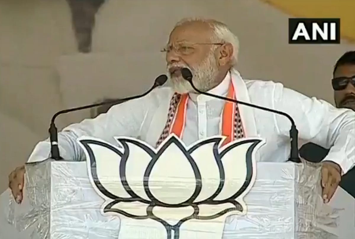 lok sabha elections 2019 pm modi addressing rally in kaushambi