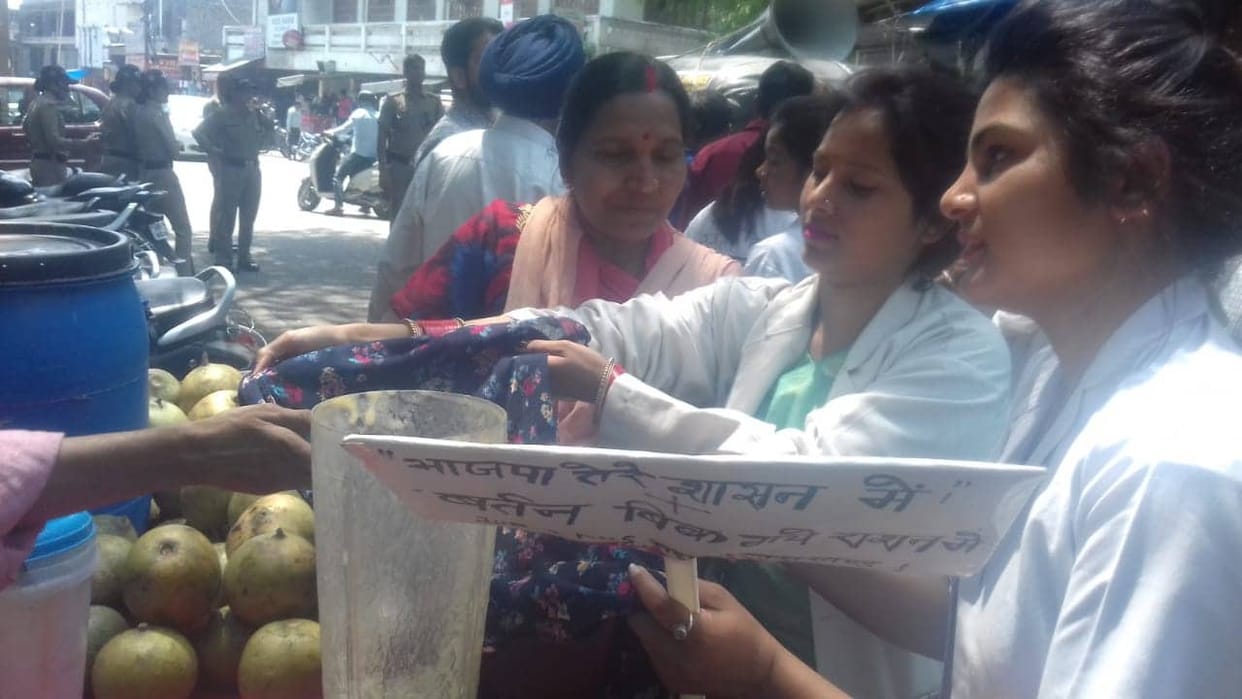 108 former workers begging protest in dehradun