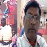 बच्चियों के साथ कैमरे में कैद शख्स और आरोपी का फाइल फोटो