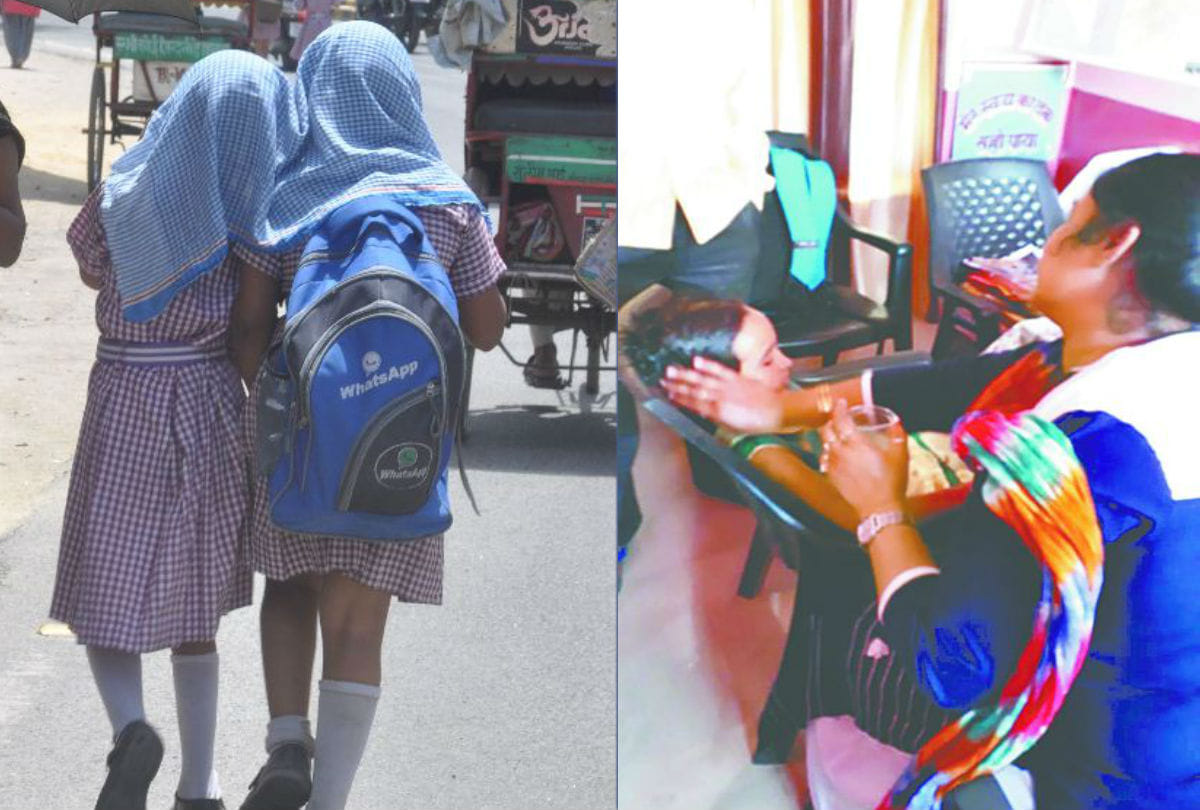 School children unconscious due to prickly heat