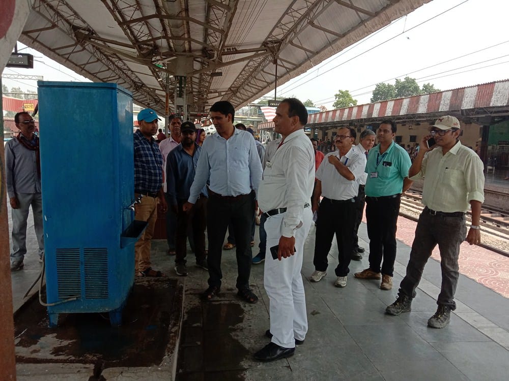dcm inspected railway station