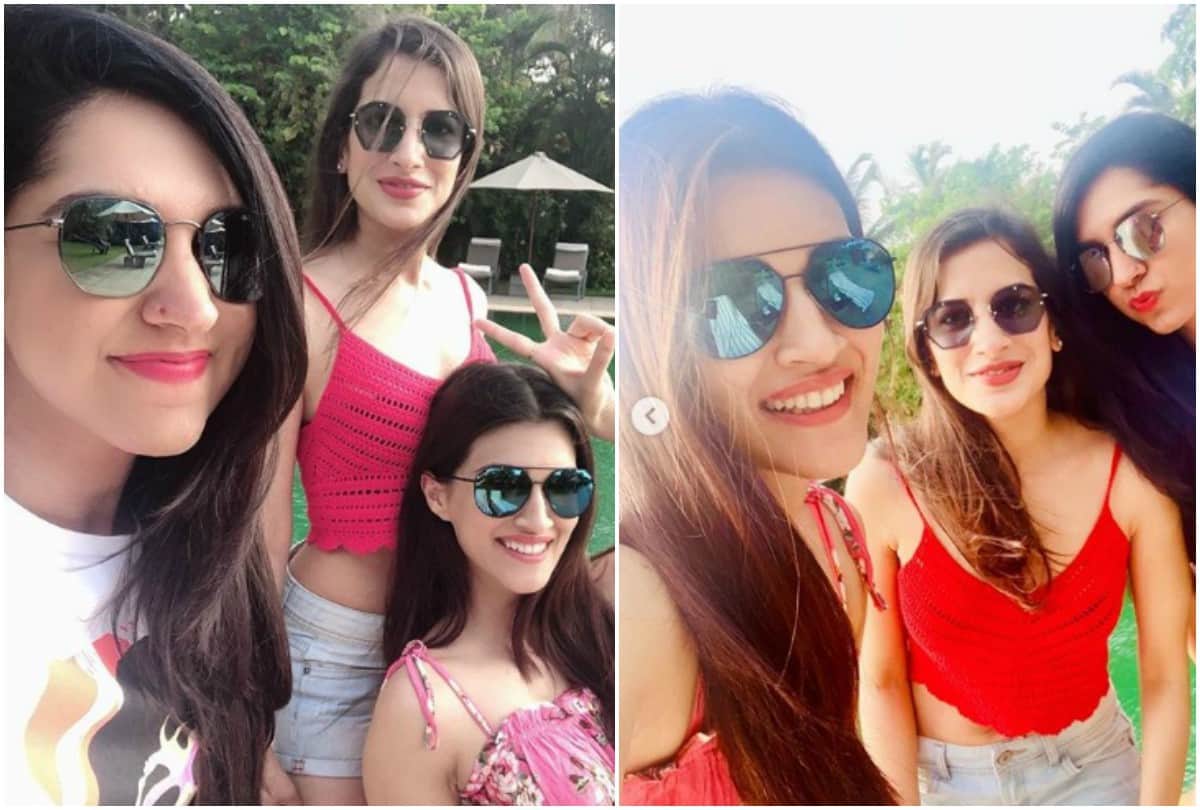 Luka Chuppi actress Kriti Sanon spending time with girls shared Goa vacation pictures