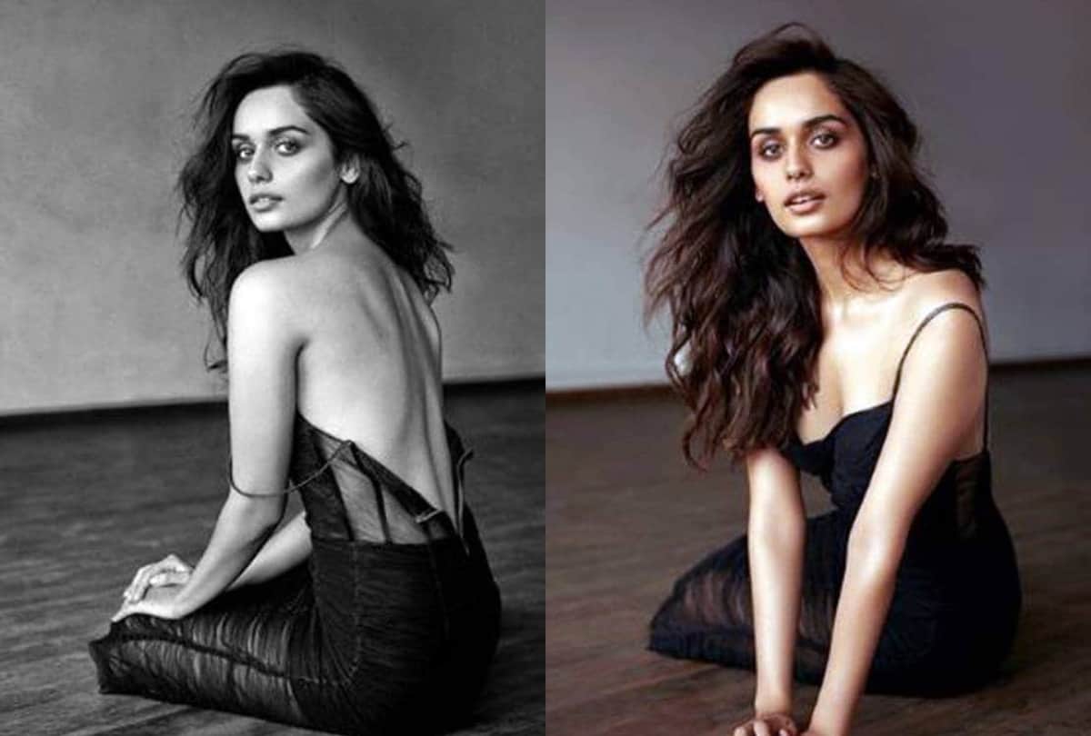 Manushi Chhillar looks drop dead gorgeous in plunging neckline sheer black gown