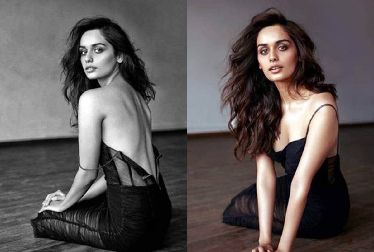 Manushi Chhillar looks drop dead gorgeous in plunging neckline sheer black gown