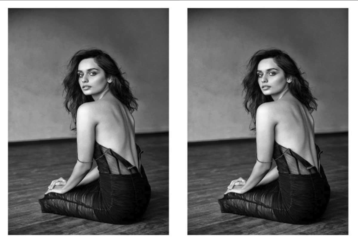 Manushi Chhillar looks drop dead gorgeous in plunging neckline sheer black gown