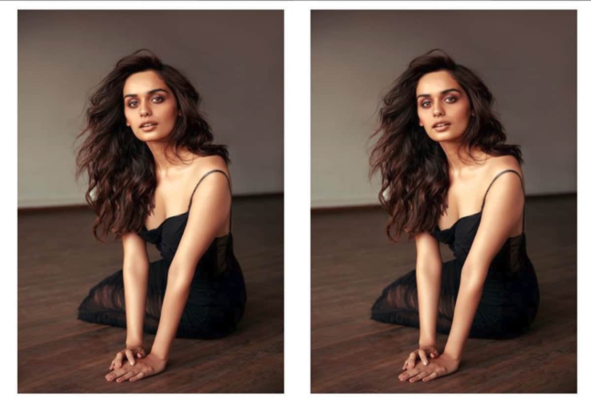 Manushi Chhillar looks drop dead gorgeous in plunging neckline sheer black gown