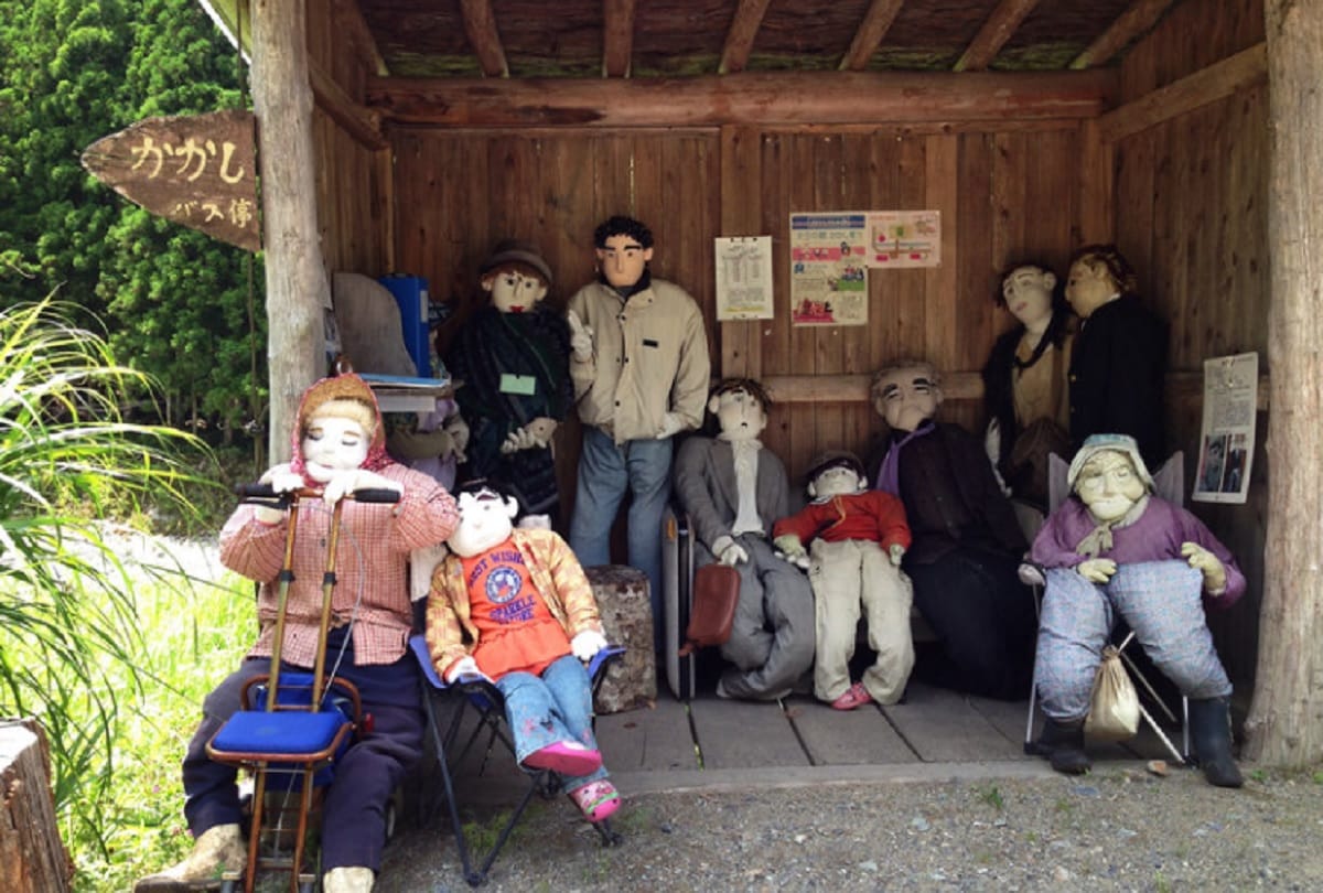 japan nagoro village has only 27 humans and 270 life sized dolls stays everywher see video