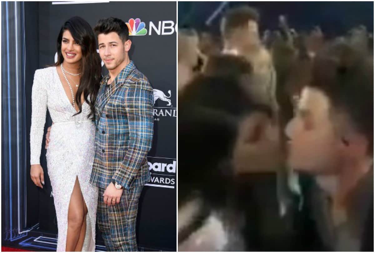 Priyanka Chopra Nick Jonas lip lock during Billboard Music Awards video viral