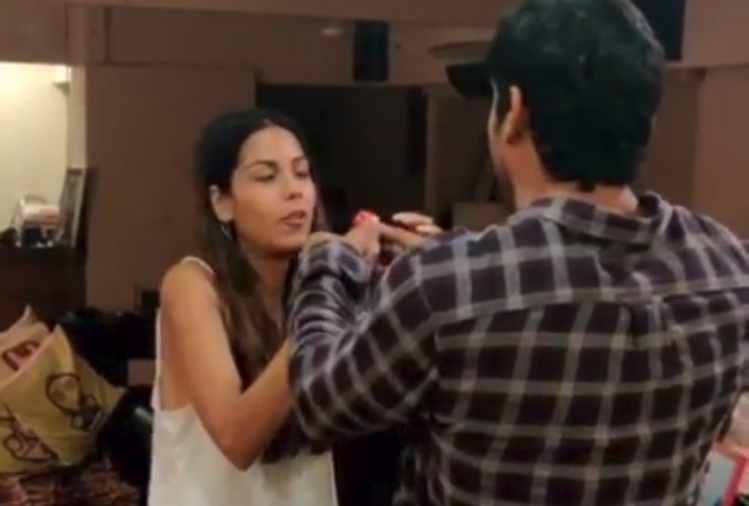 prateik babbar surprise his wife with gifts and flower photos viral