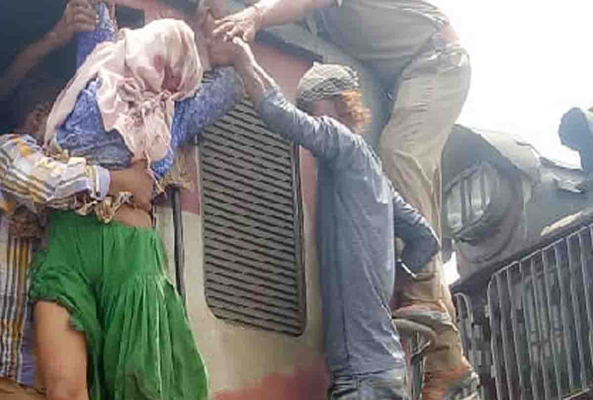 woman on freight train for suicide
