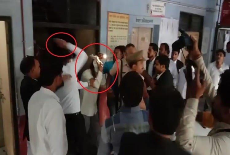 बच्चियों से हैवानियत करने वाला आरोपी कोर्ट में पेश, वकीलों ने पुलिस के