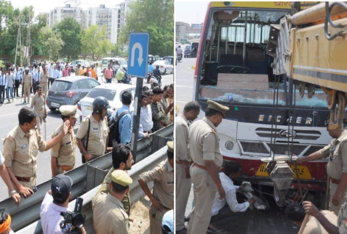 B.tech student died in an accident in lucknow