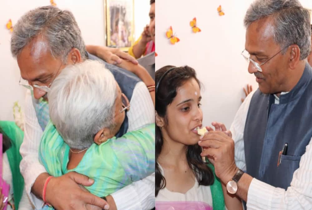 Cbse 12 result 2019 Cm trivendra singh rawat gave blessings to topper Gaurangi chawla