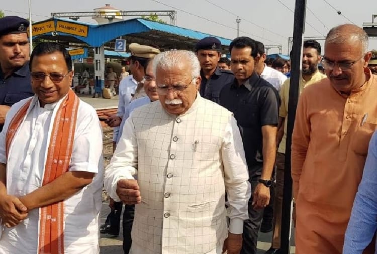 Lok sabha election 2019, CM Manohar lal reached in Panipat