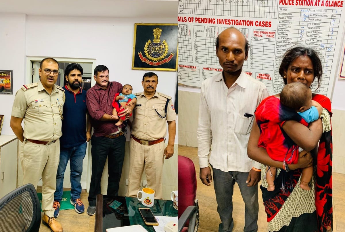 Delhi Police solved kidnapping case of baby and arrested four kidnappers.