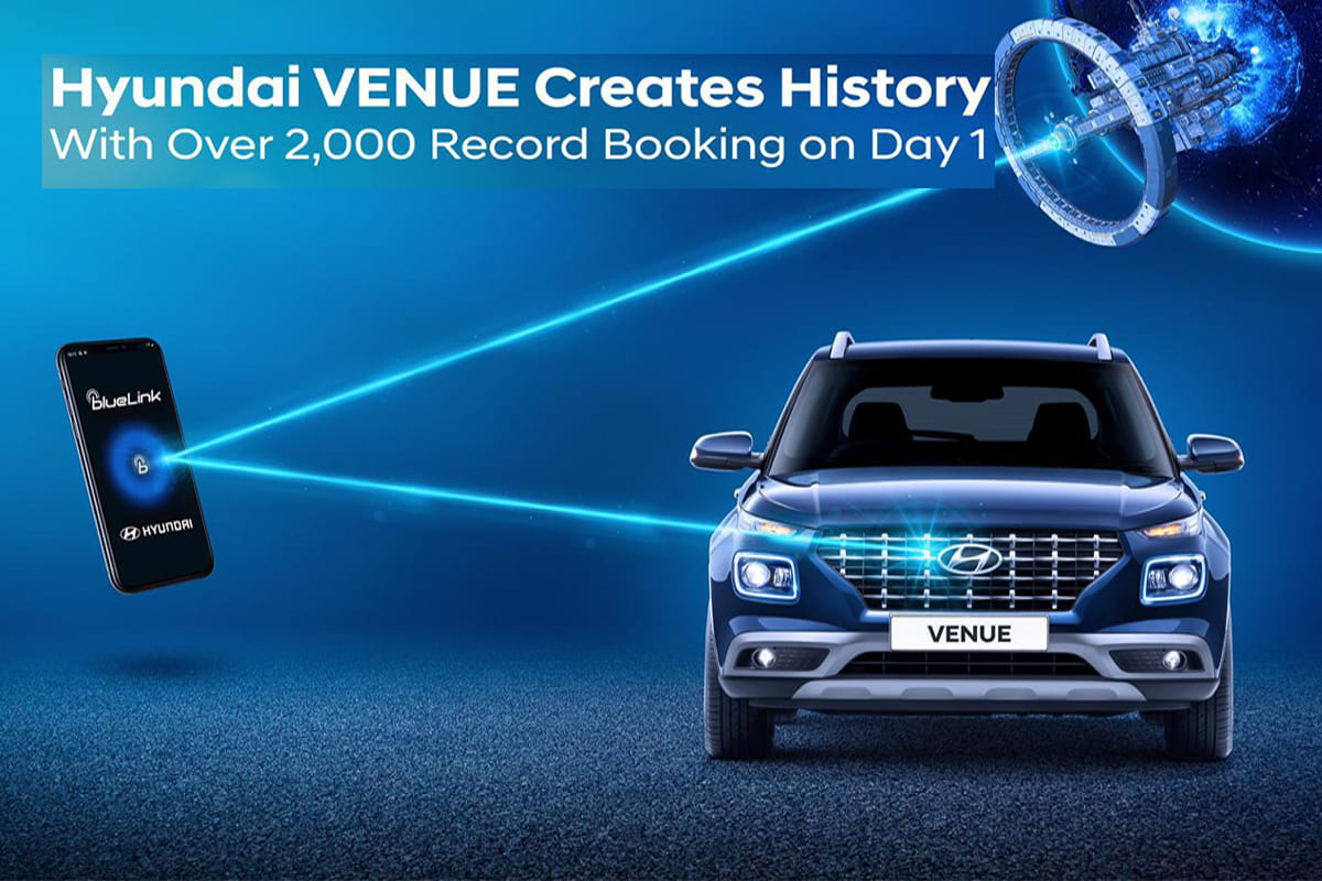 Hyundai Venue creates history with over 2000 records booking in day 1