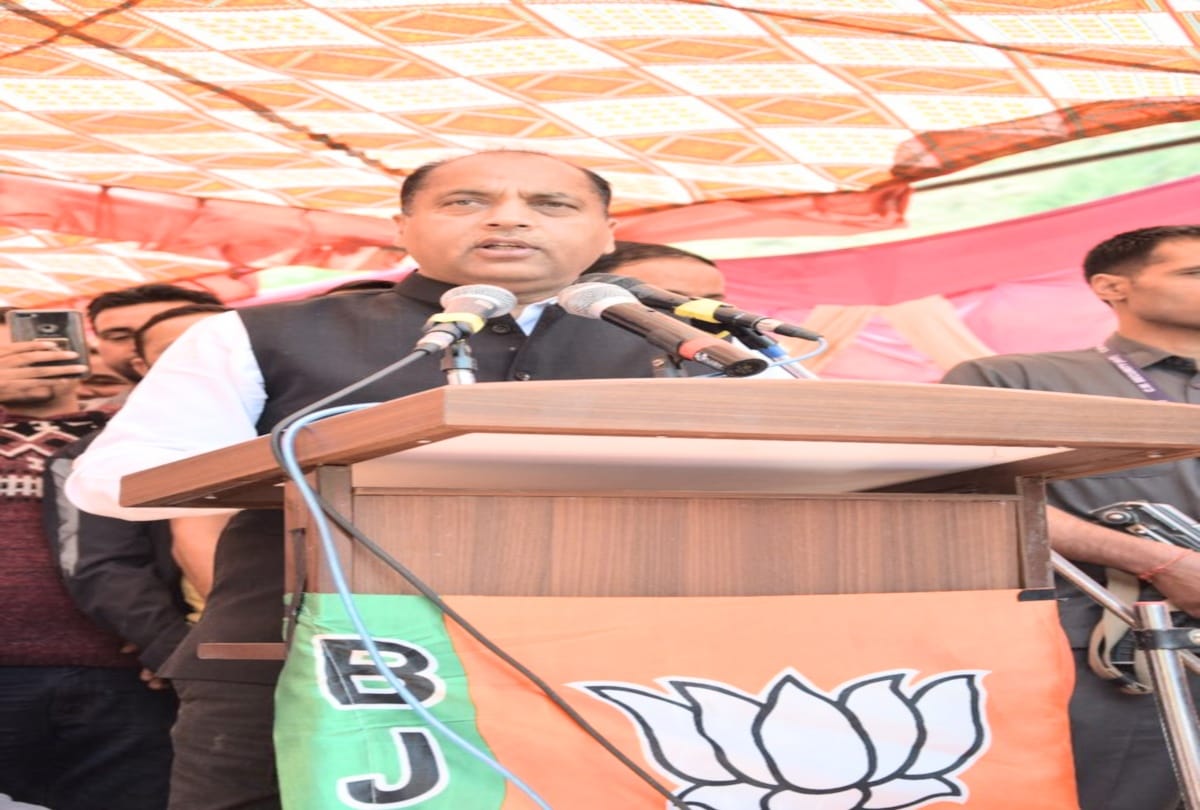 jairam thakur statement over congress in theog shimla