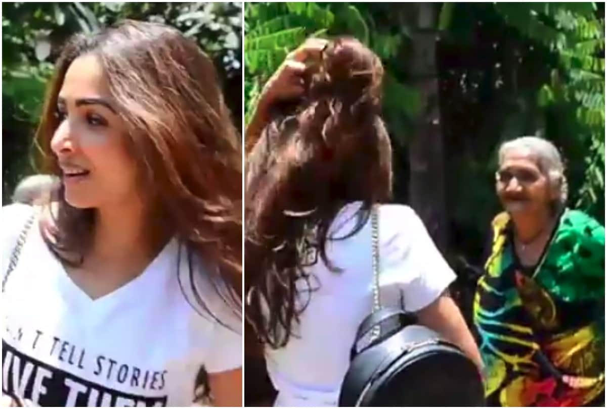 malaika arora old fan and click picture after yoga session