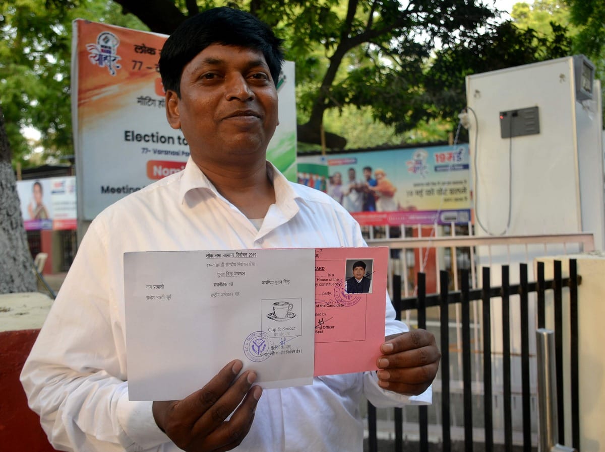 Lok sabha Election 2019 : party symbol distribute to candidates in varanasi