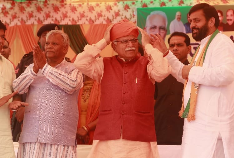 Lok sabha election 2019, CM Manohar Lal's rally at Shahzadpur