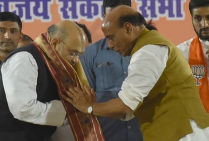 Lok Sabha Elections 2019 Amit Shah addresses an assembly in Lucknow.