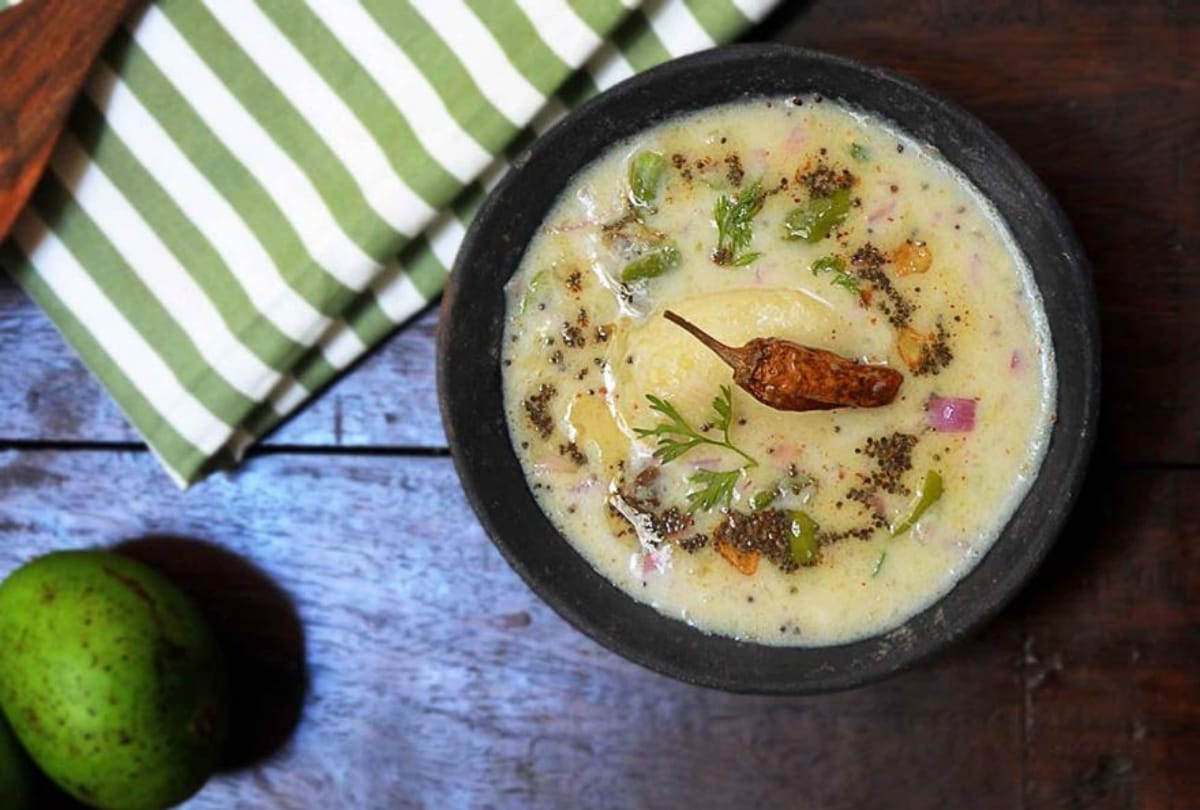 raw mango raita yummy and simple recipe