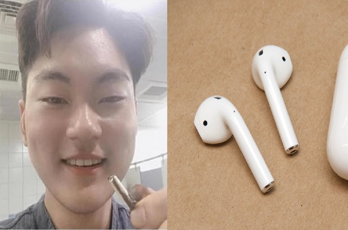 Taiwanese Man swallows AirPod while sleeping and poops it out next day