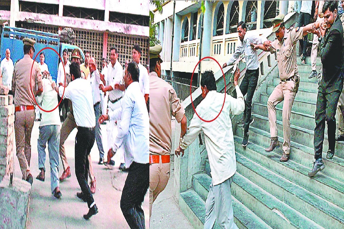 Meerut sexual assault case: Beaten of accused vimal chand by advocates and see photos