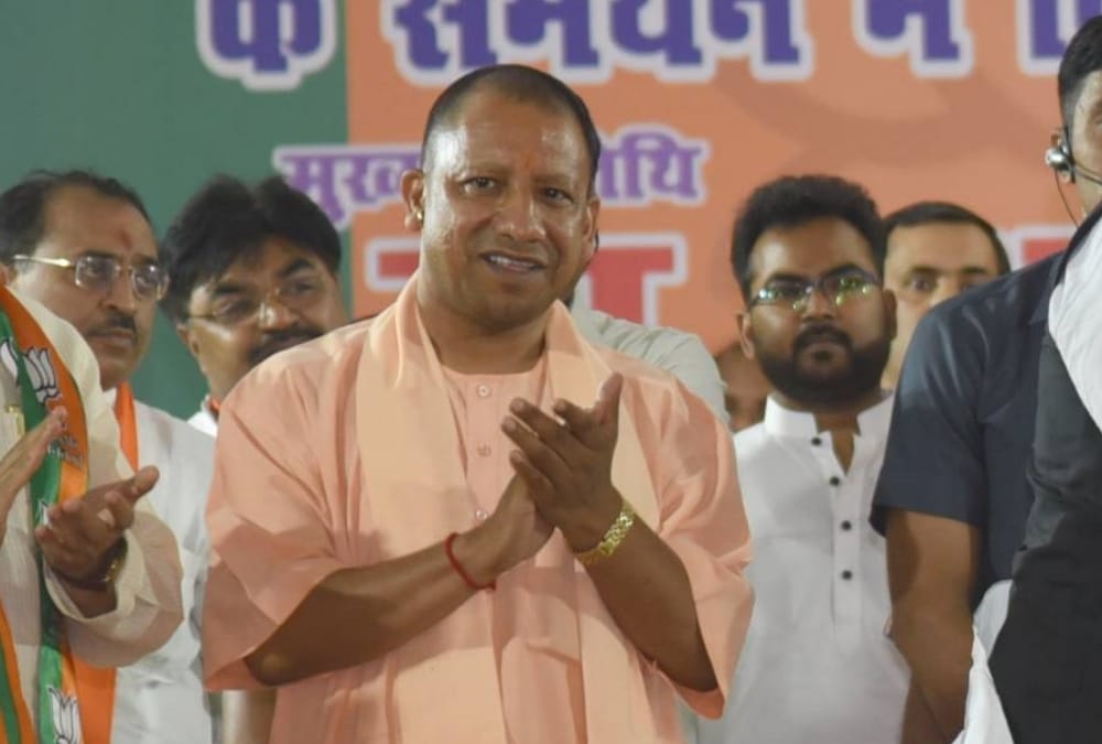 Yogi Adityanath in inaugration of Kisan pathshala in Lucknow.