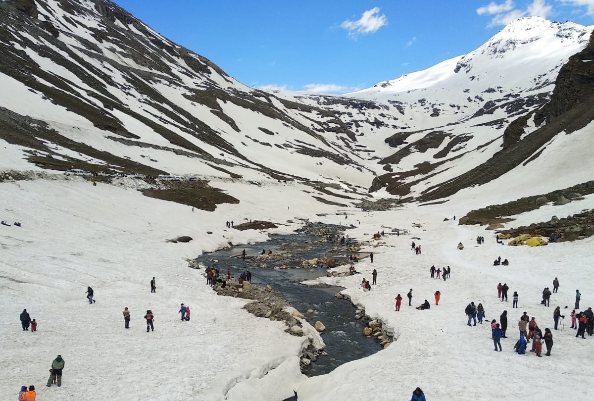 Tourist Place Marhi gulaba barrier Manali Kullu himachal pradesh