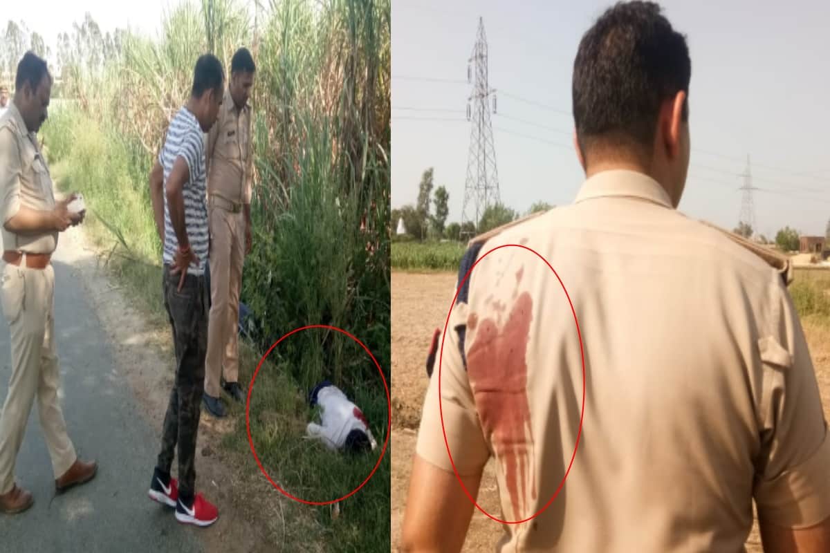 police encounter with badmash in Meerut city, one crook died in Police firing
