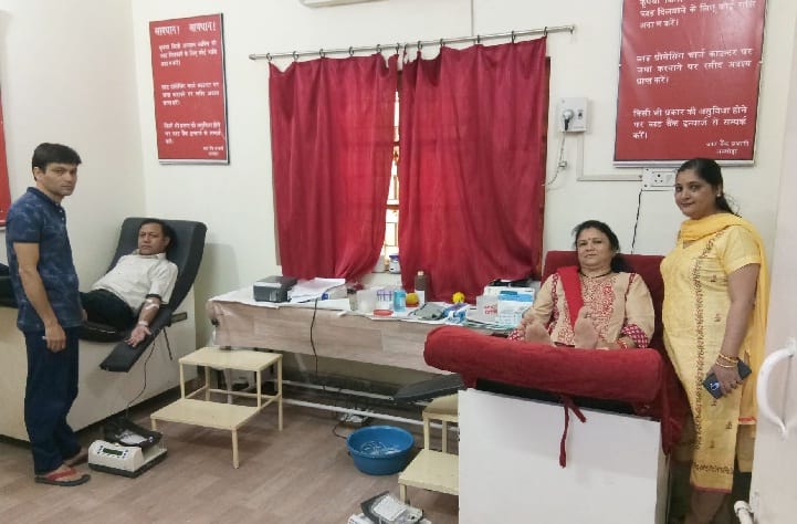 Anniversary of marriage and blood donation on birthday