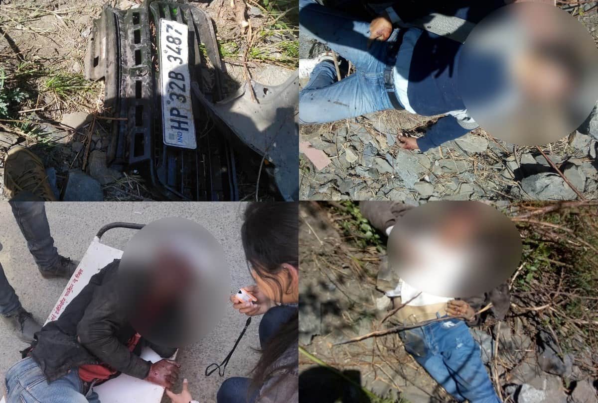 Five Killed In Accident near Mandi Himachal Pradesh As Alto Car Falls Into 300 meter deep Gorge