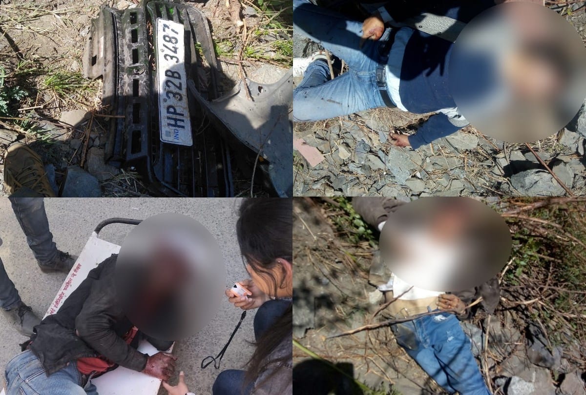Five Killed In Accident near Mandi Himachal Pradesh As Alto Car Falls Into 300 meter deep Gorge