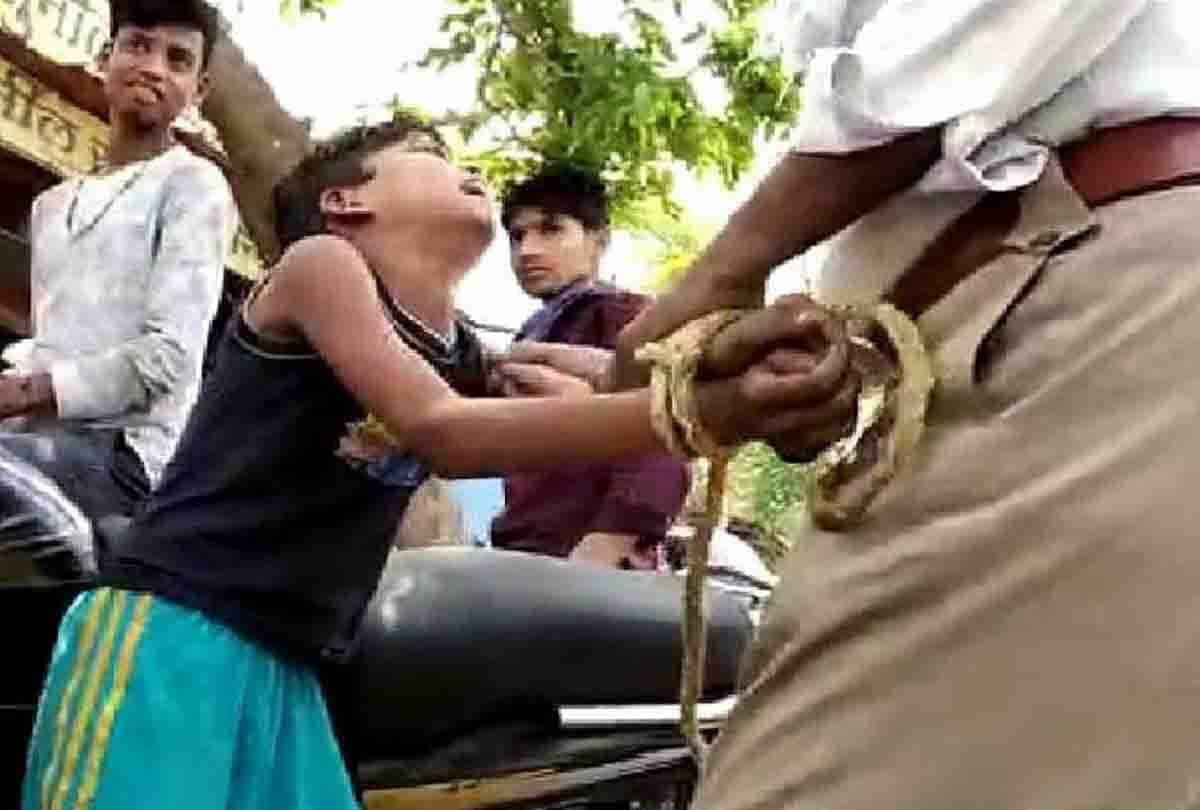 up police brutally beating boy now video viral