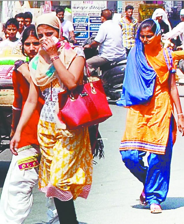 Gruesome heat in the day, change in the evening mood of the weather