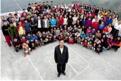 biggest family in the-world of ziona chana