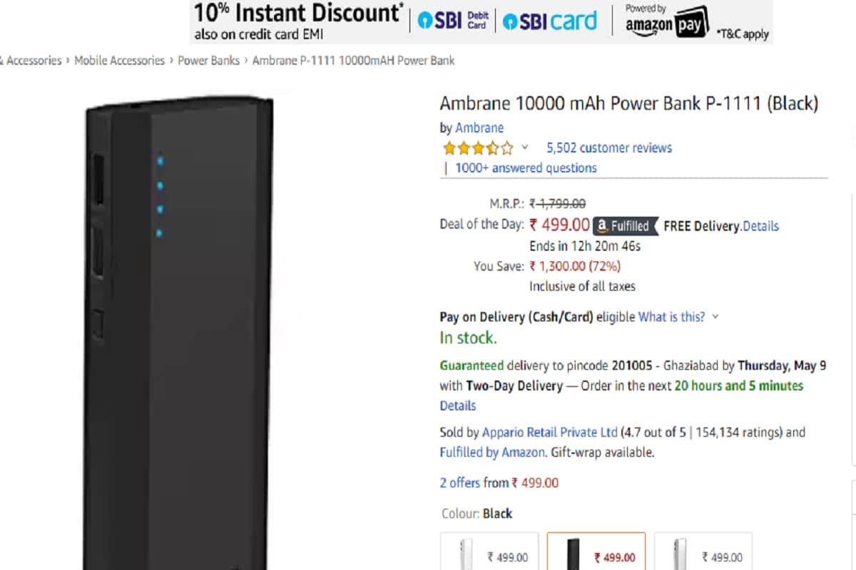 Amazon Summer Sale 2019: buy these 7 power banks at Rs 499 onward including mi, intex and micromax