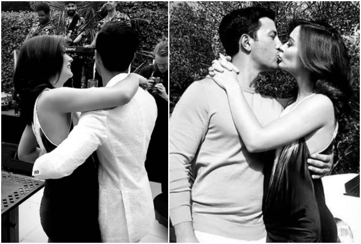 Amy Jackson Flaunts Her Baby Bump says Thinking about you lil one