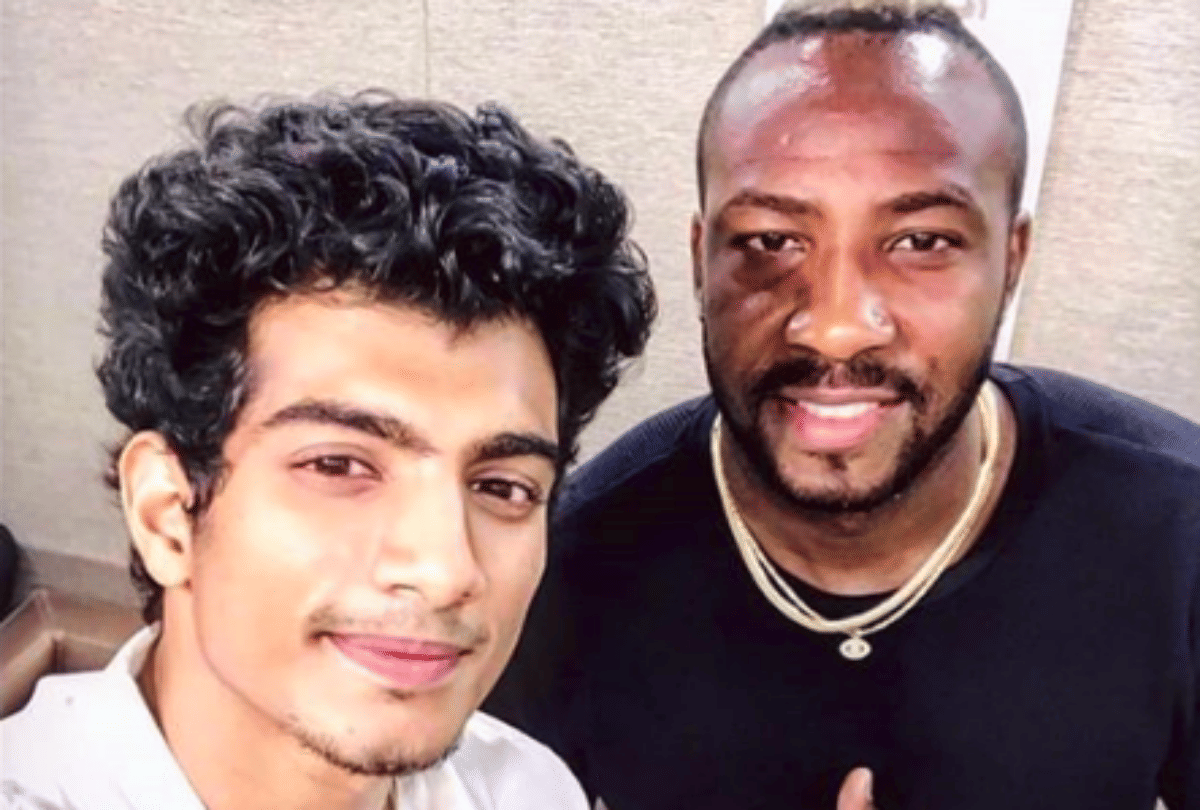 shah rukh khan team player andre russell makes his bollywood debut